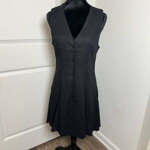 Elegant Black Sleeveless Mini Dress